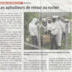 apiculteurs de retour au rucher